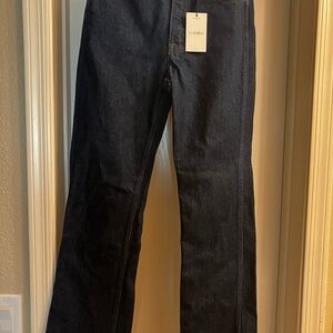 Frame Denim Women’s Straight Leg Jeans in Dark Indigo
